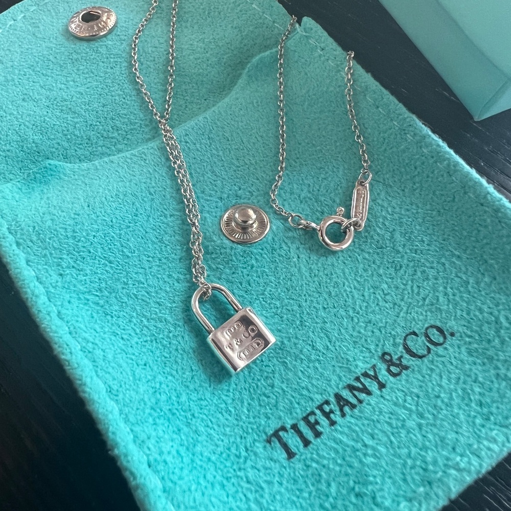 Tiffany & Co. Silver Padlock Necklace